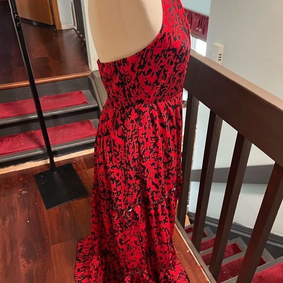 Anthropologie Red and Black Maxi Dress - Picture 8 of 13